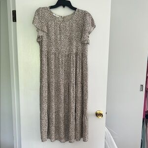 Elegant Leopard Print Dress